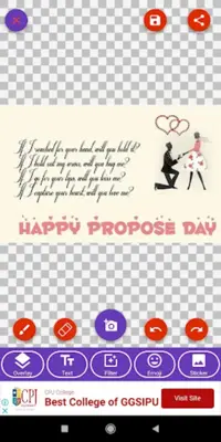 Happy Propose dayGreeting,Pho android App screenshot 0