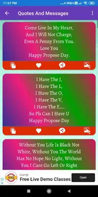 Happy Propose dayGreeting,Pho android App screenshot 3