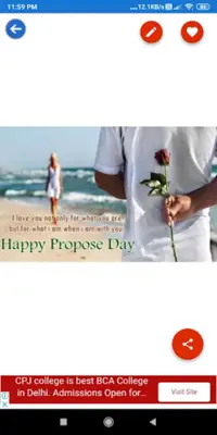 Happy Propose dayGreeting,Pho android App screenshot 6